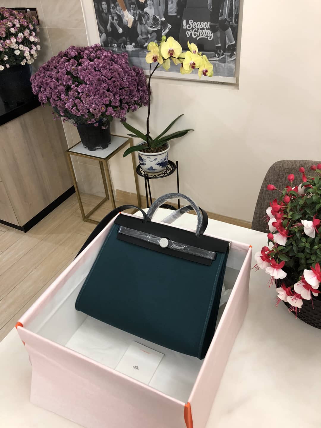 Best Replica Replica Hermes Birkin Bag 31 Canvas Leather HerBag - Colareps