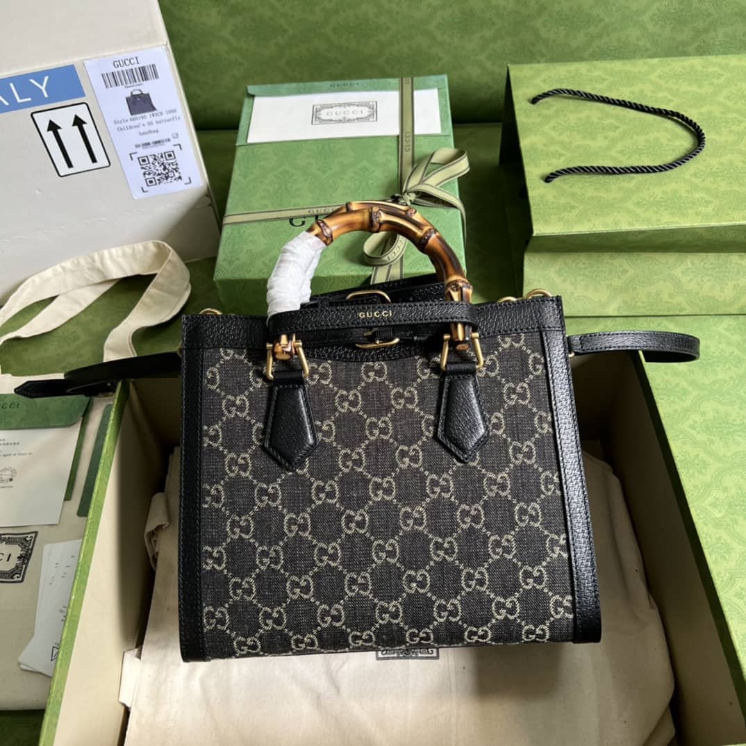 Best Replica Gucci Diana GG Small Black 660195 Replica Tote Bag - Colareps