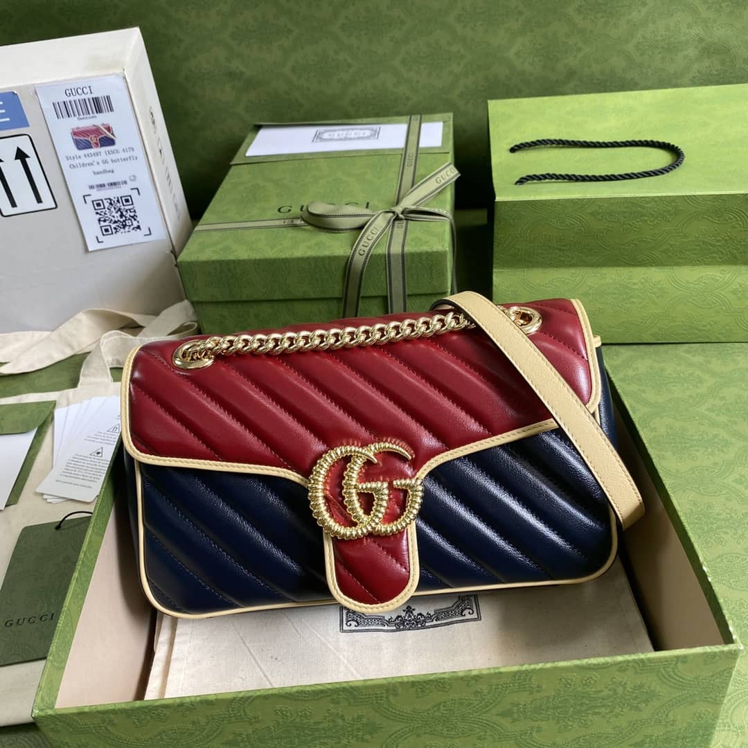 Best Replica Gucci Marmont GG Small matelassé Shoulder Bag Replica 443497 - Colareps