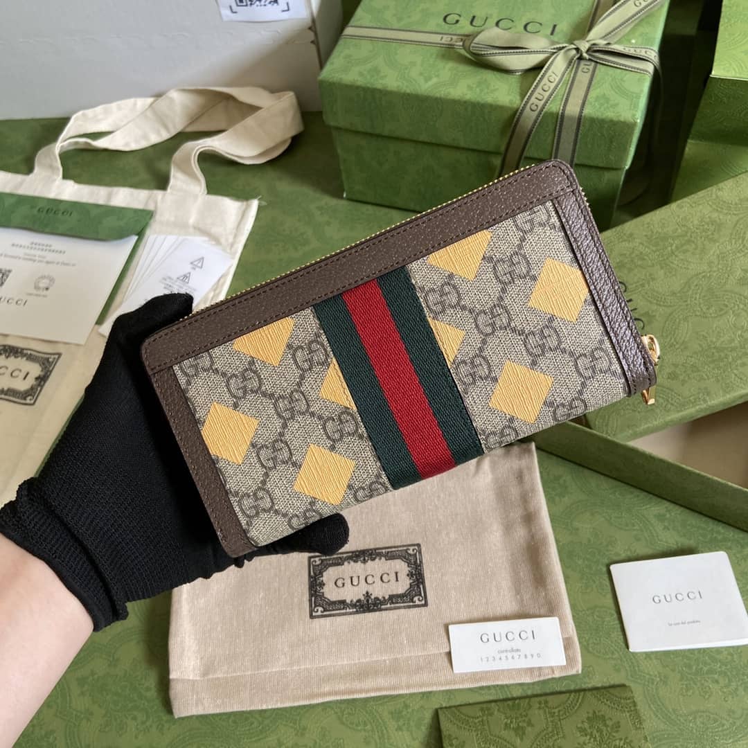 Best Replica Gucci Ophidia GG Zip Around Wallet 523154 Replica - Colareps