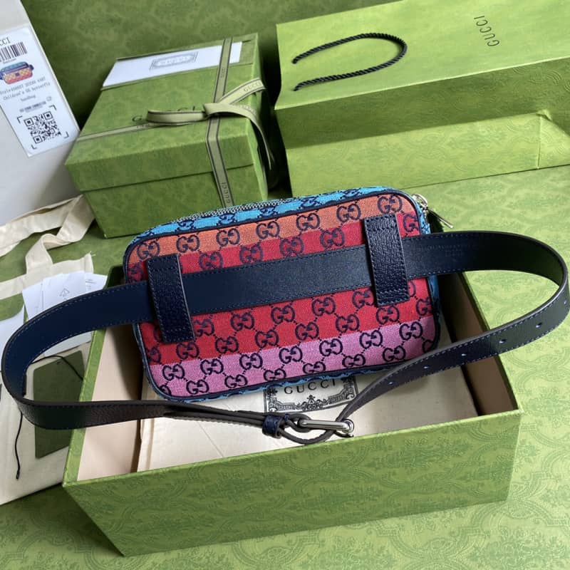 Best Replica Gucci GG Multicolor Belt Bag Replica Colorful 658657 - Colareps