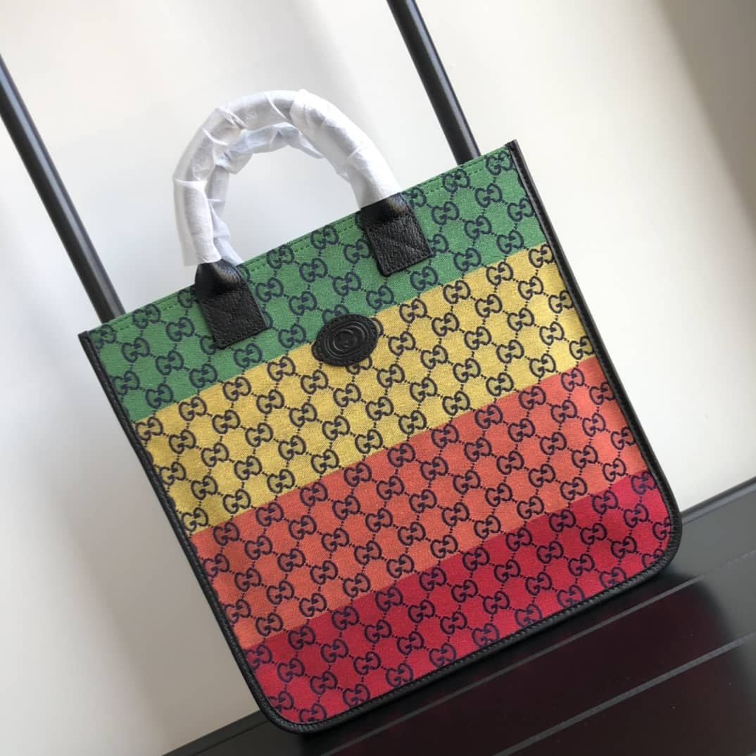 Best Replica Gucci GG Multicolor Kids Girl Tote Replica Colorful 550763 - Colareps