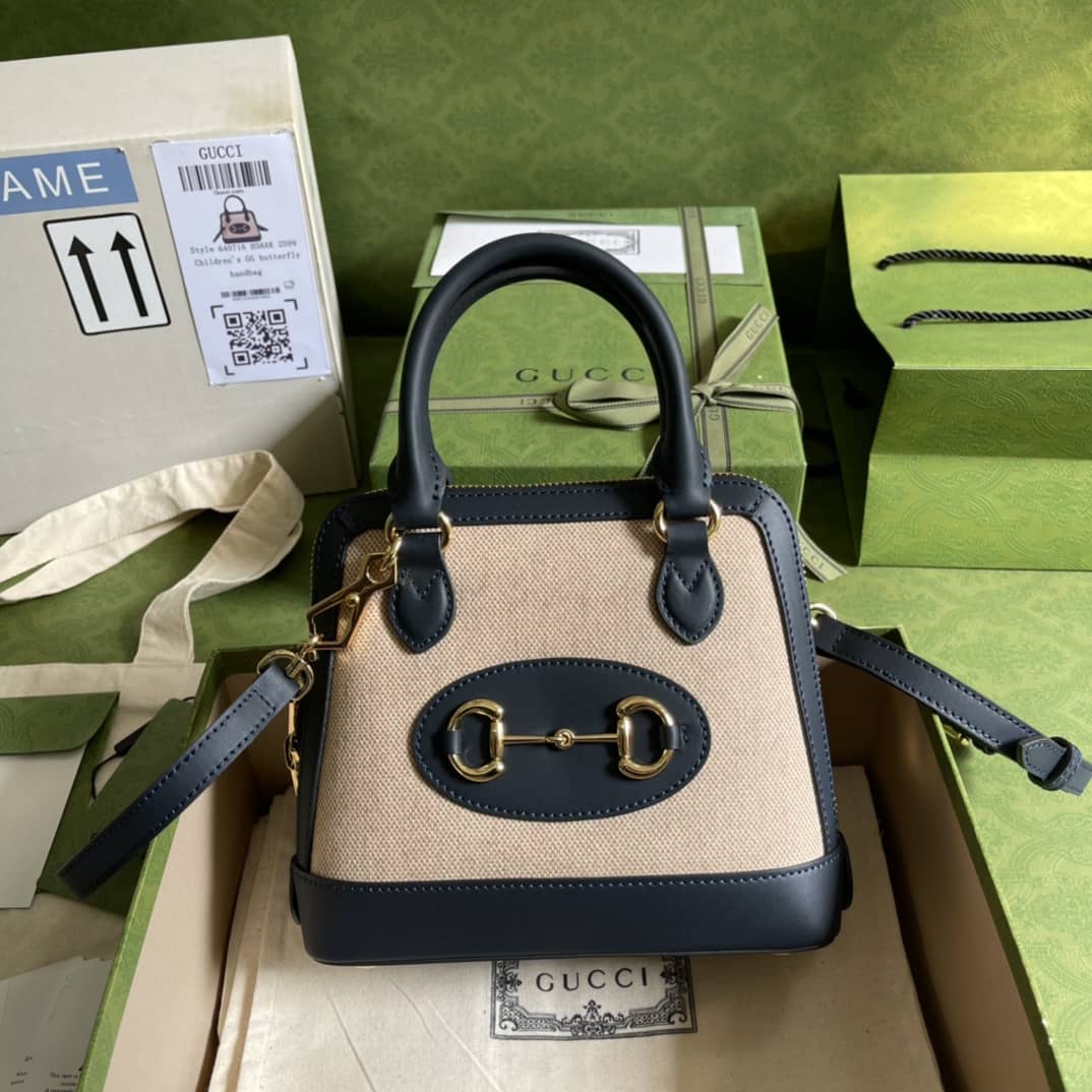 Best Replica Gucci 1955 Horsebit GG Mini Top Handle Bag Replica 640716 - Colareps