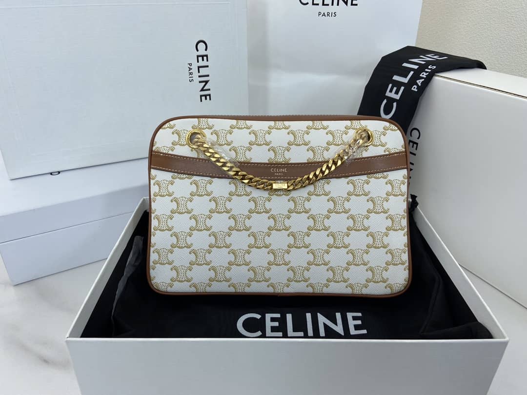 Best Replica Celine Bag Dupe Triomphe Canvas Calfskin Small Patapans Bag - Colareps