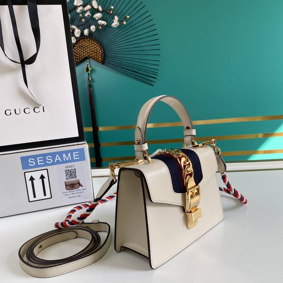 Best Replica Gucci Womens Sylvie Leather Mini Bag Replica 470270 - Colareps