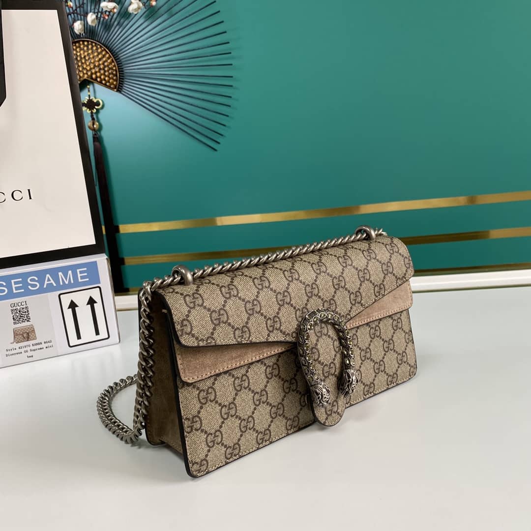 Best Replica Gucci Dionysus GG Supreme Small Crossbody Bag Replica 499623 - Colareps