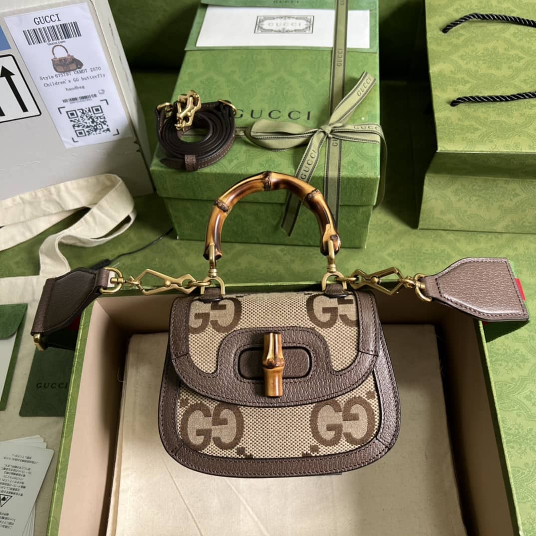 Best Replica Gucci Bamboo 1947 Mini Top Handle Shoulder Bag 686864 Replica - Colareps