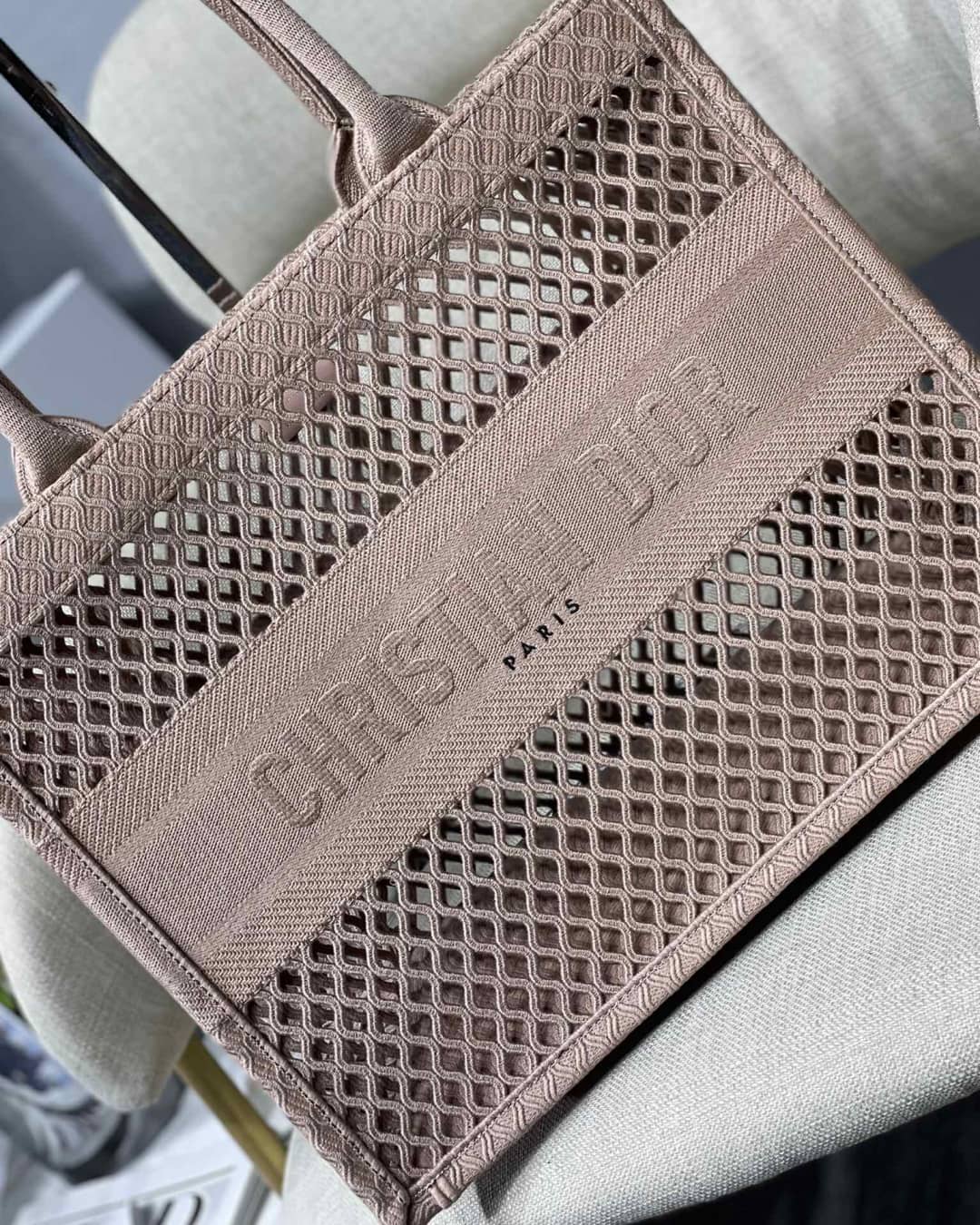 Best Replica Christian Dior Mesh Book Tote Bag - Colareps