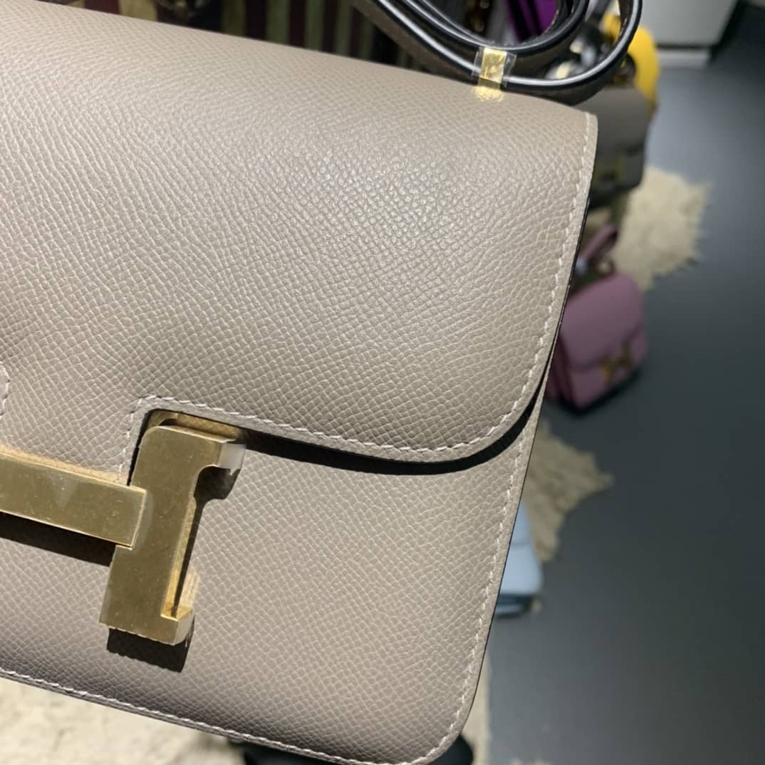 Best Replica Hermes Replica Constance Bag 18CM Epsom Leather - Colareps
