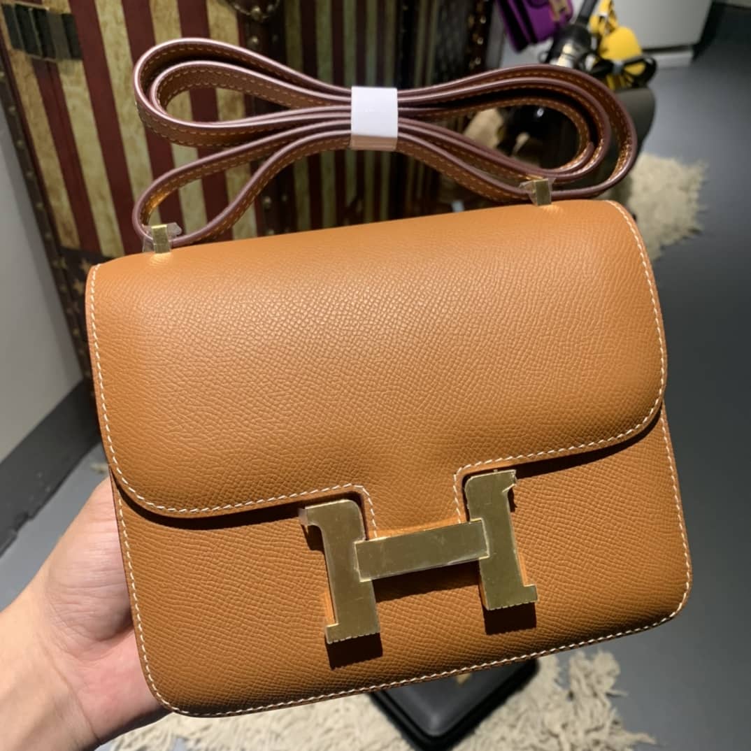 Best Replica Hermes Replica Constance Bag 18CM Epsom Leather - Colareps