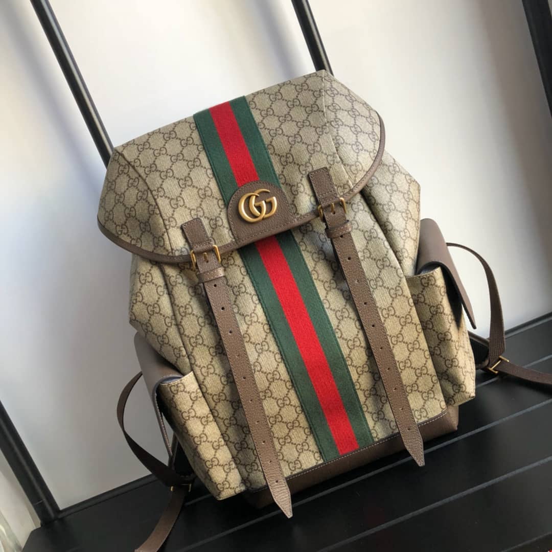 Best Replica Gucci Ophidia GG Medium Supreme Canvas Replica Backpack 598140 - Colareps