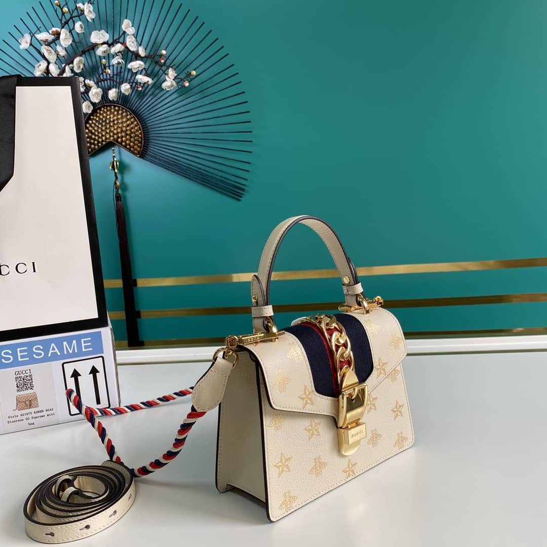 Best Replica Gucci Womens Sylvie Leather Mini Bag Replica 470270 - Colareps