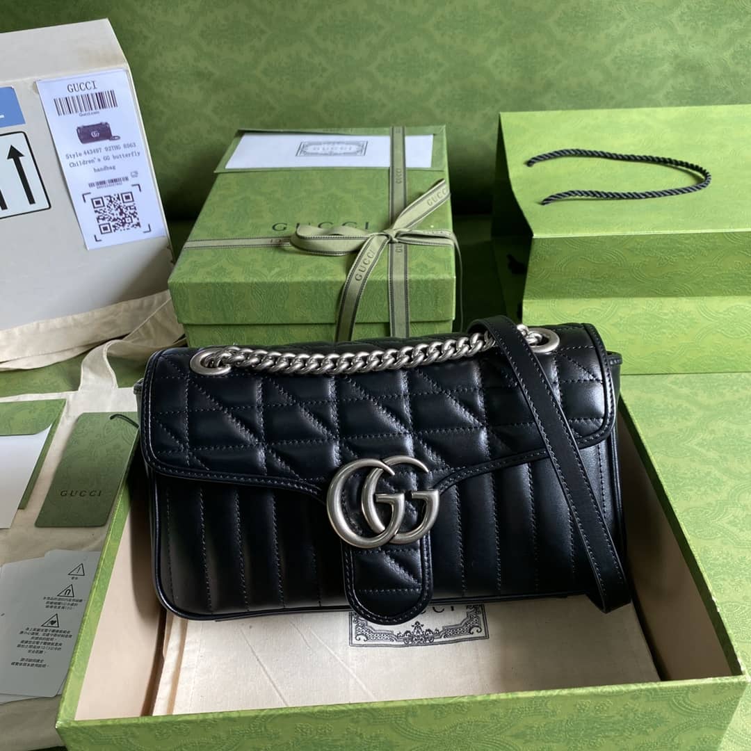 Best Replica Gucci Marmont GG Small matelassé Shoulder Bag Replica 443497 - Colareps