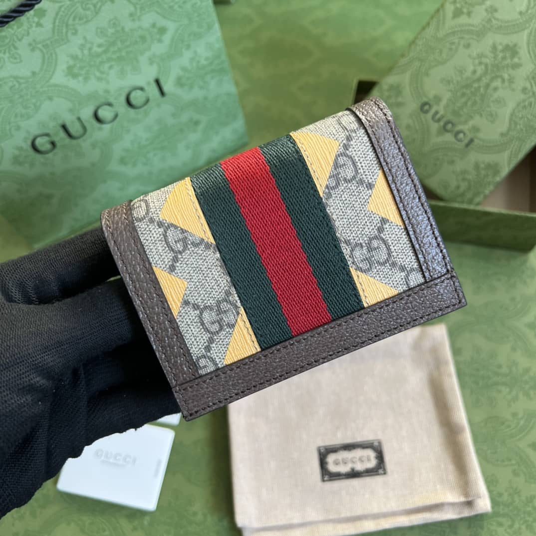 Best Replica Gucci Ophidia GG Card Case Wallet Replica 523155 - Colareps