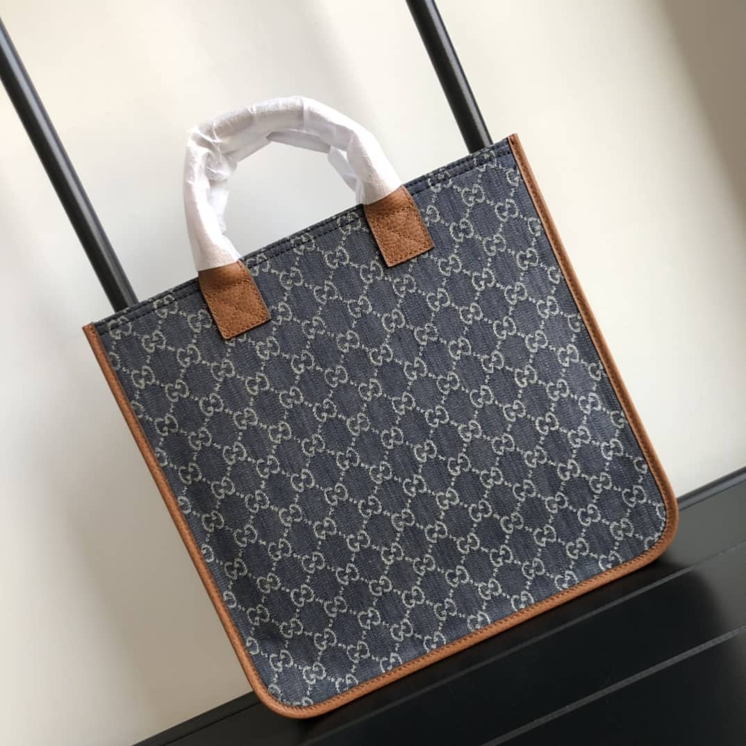 Best Replica Gucci GG Multicolor Kids Girl Tote Replica Blue 550763 - Colareps