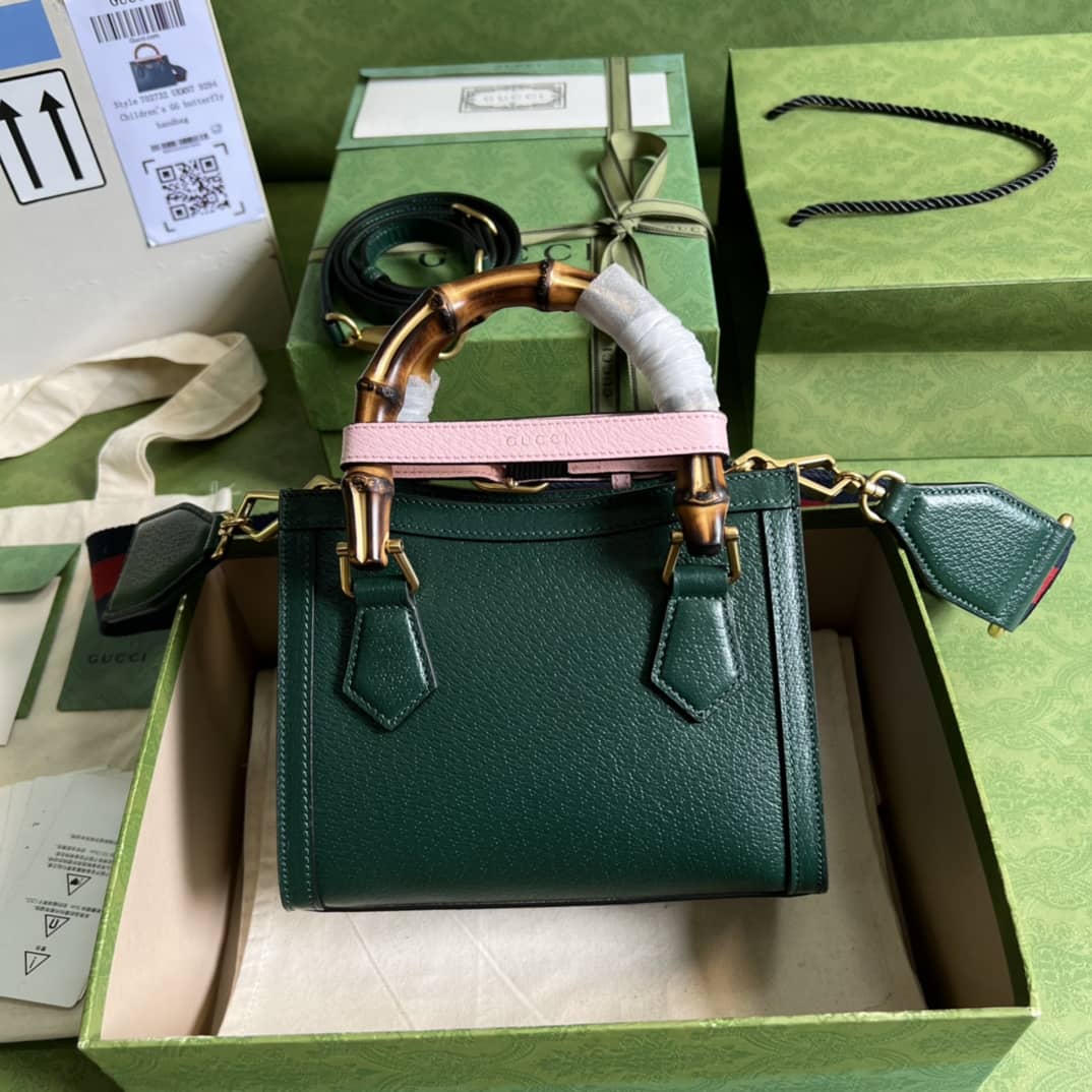 Best Replica Gucci Diana Mini Tote Green 702732 Replica Bag - Colareps
