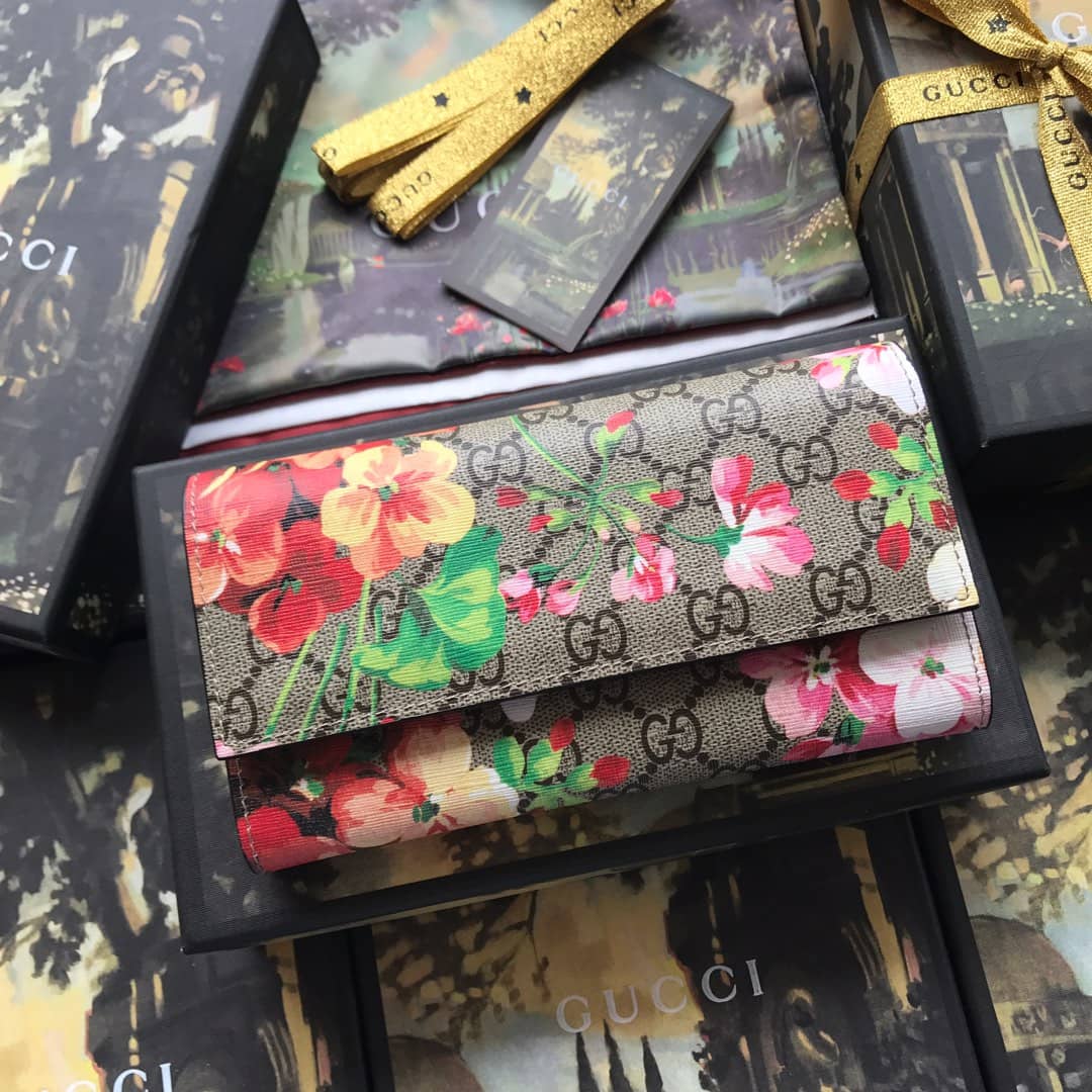 Best Replica Gucci Bloom Dupes Continental Wallet 404070 - Colareps