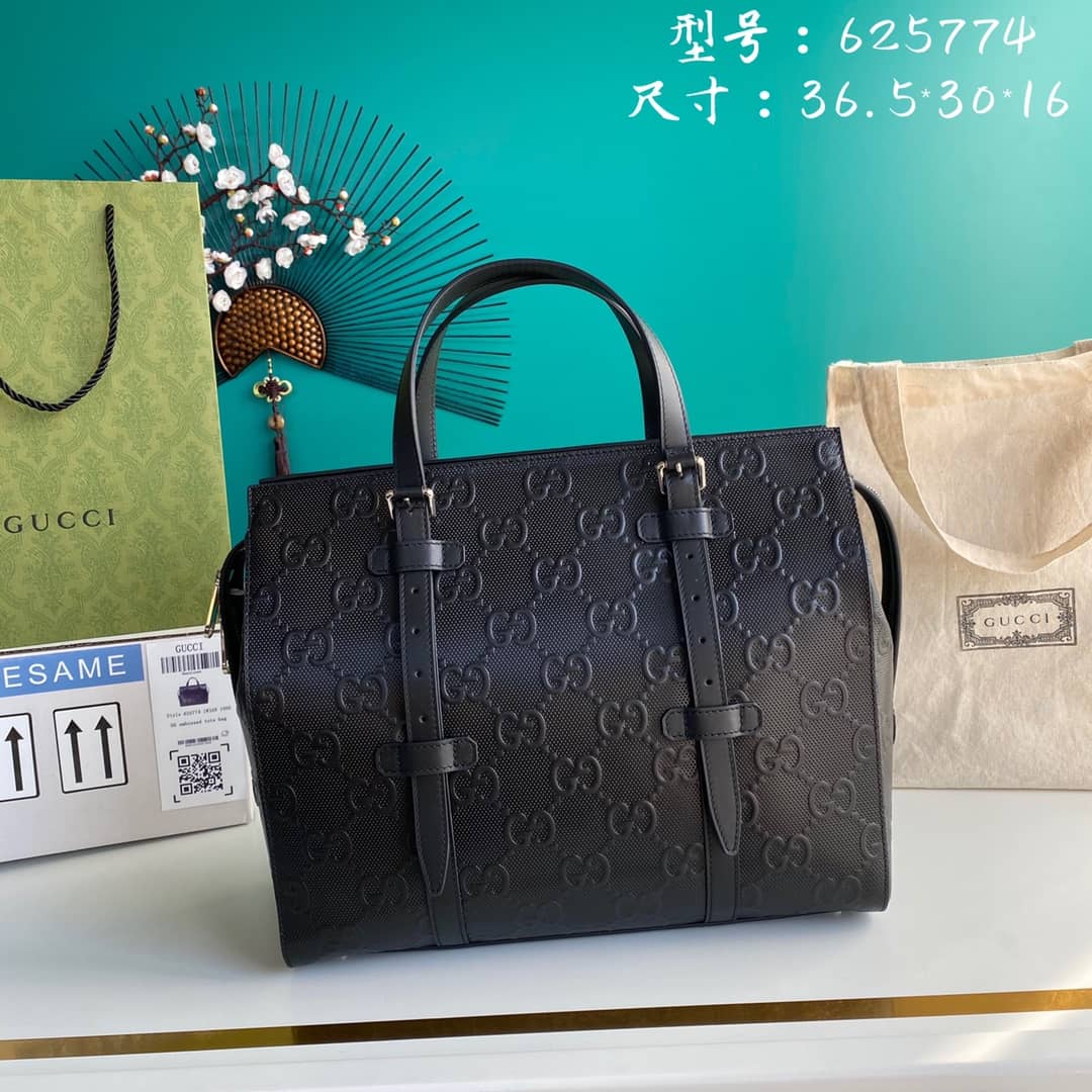Best Replica Gucci GG Embossed Tote Replica 625774 - Colareps
