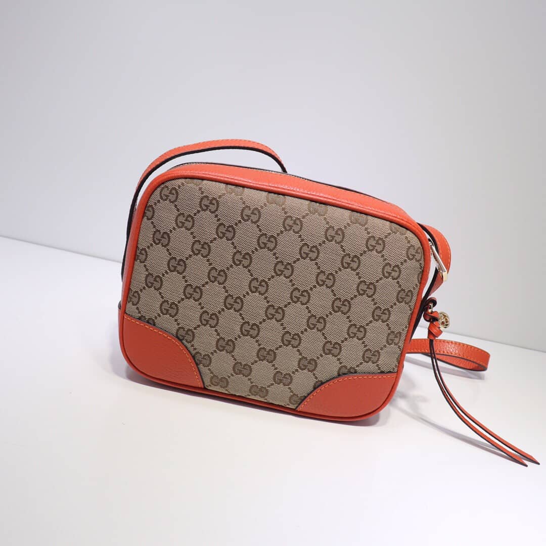 Best Replica Gucci GG Canvas Messenger Bag Replica Orange 449172 - Colareps