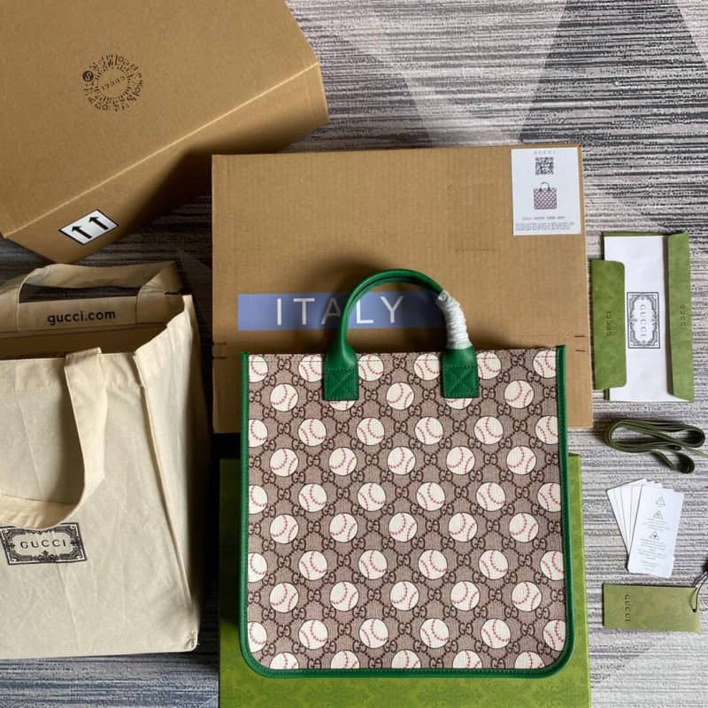 Best Replica Gucci GG Multicolor Kids Girl Tote Replica Brown 550763 - Colareps