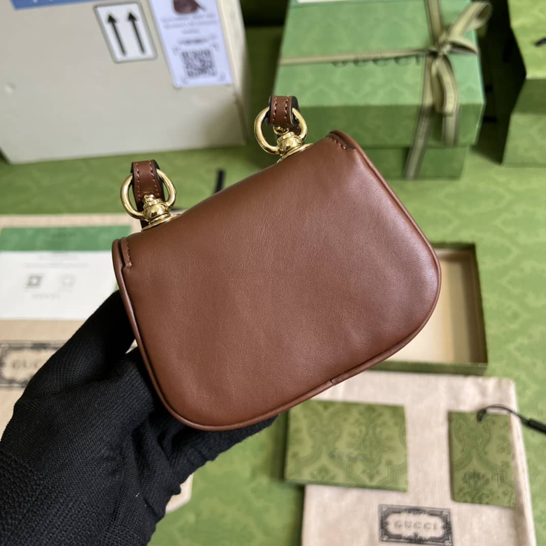 Best Replica Gucci Blondie Mini Card Case Wallet 698635 Replica Crossbody Bag - Colareps