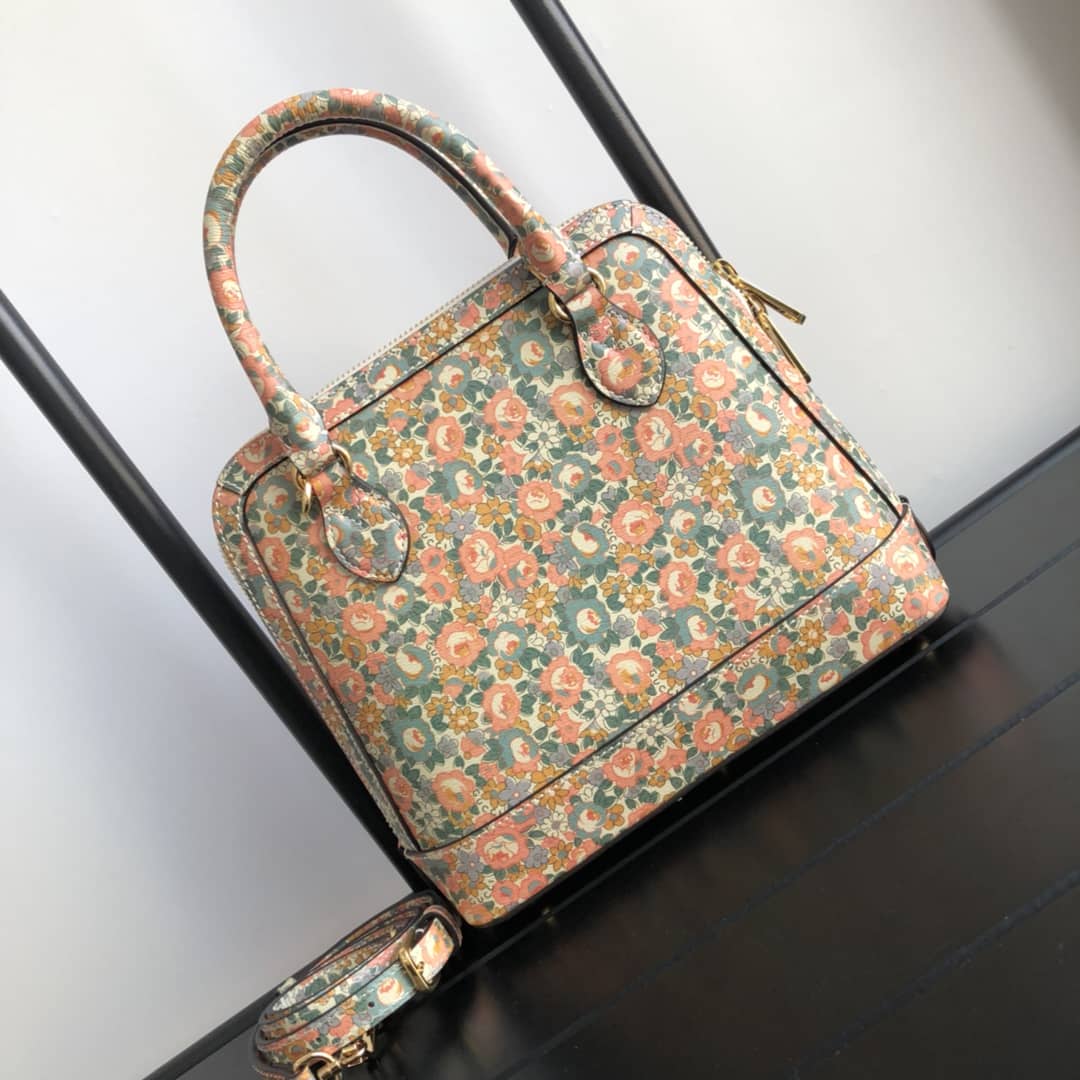 Best Replica Gucci GG Horsebit 1955 Small Top Handle Printing Replica Bag 621220 - Colareps