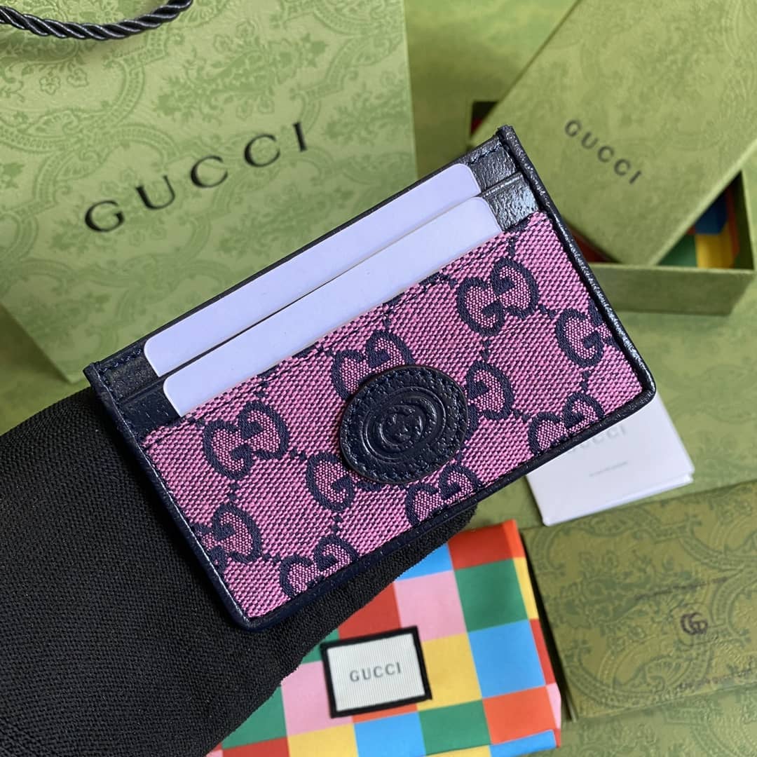 Best Replica Gucci GG Multicolor Card Case Wallet Replica 659601 - Colareps