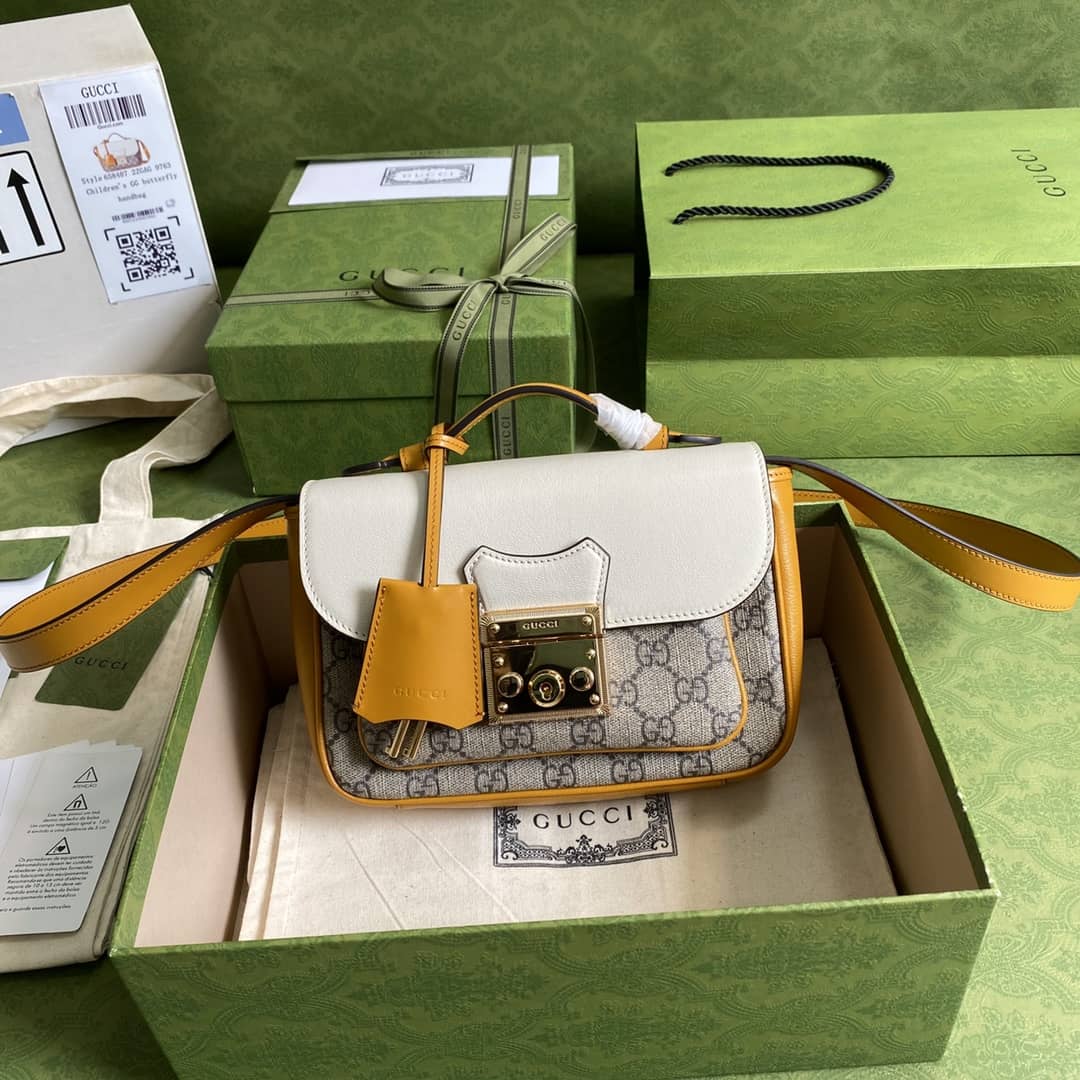 Best Replica Gucci Supreme GG Padlock Canvas Mini Bag Replica 658487 - Colareps