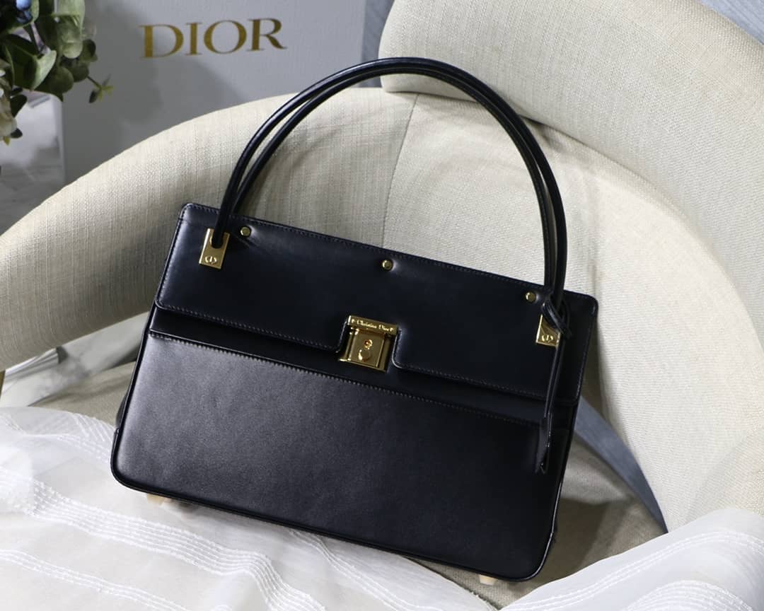 Best Replica Dior Latte Smooth Calfskin Parisienne Bag - Colareps