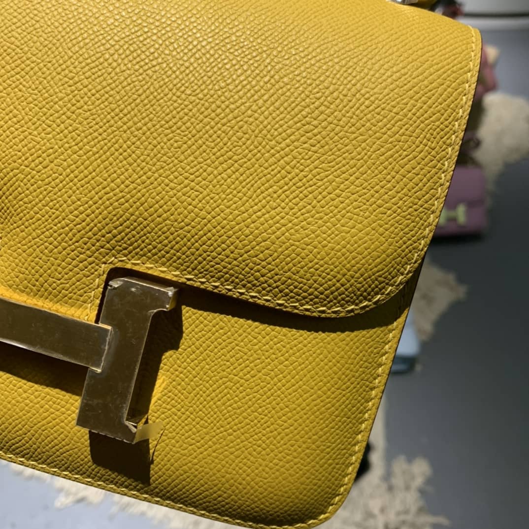 Best Replica Hermes Replica Constance Bag 18CM Epsom Leather - Colareps