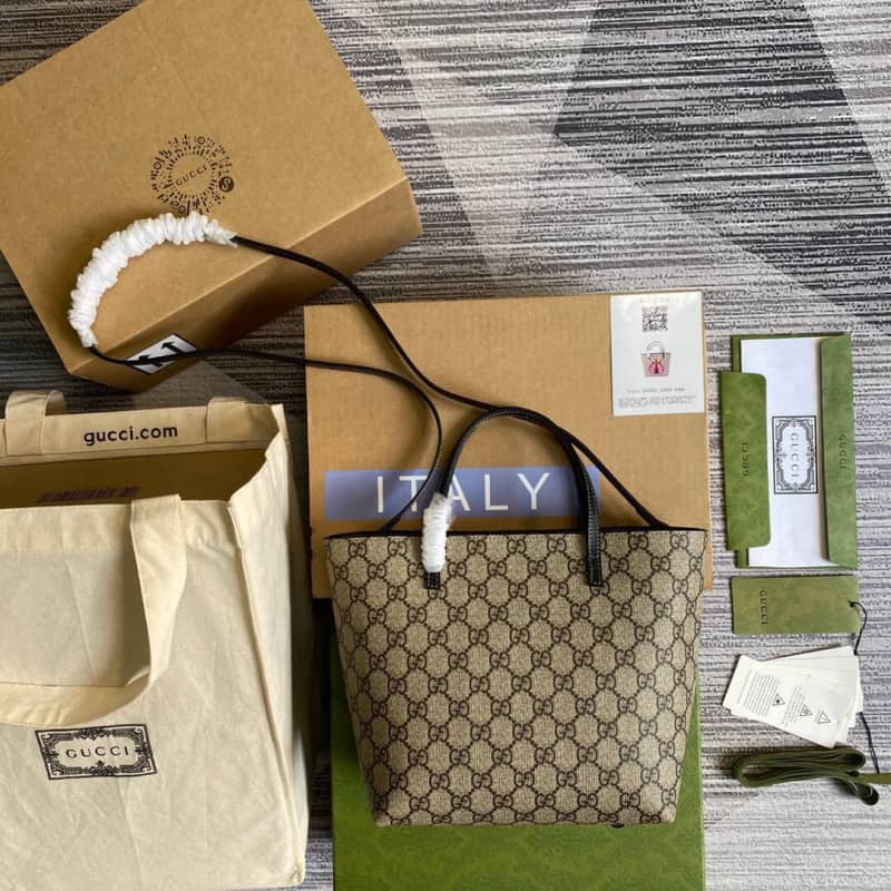 Best Replica Gucci Ladybug Tote Replica Bag Brown 666288 - Colareps