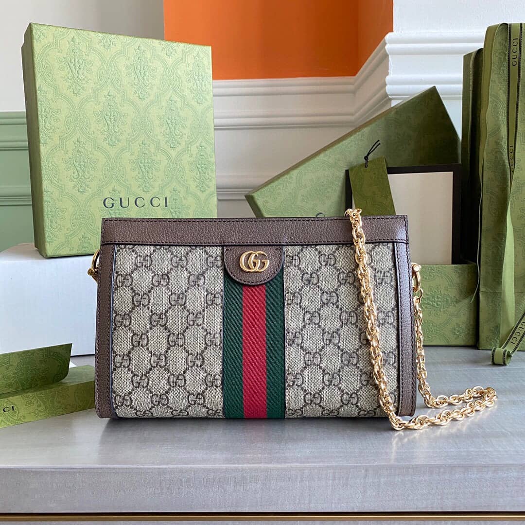 Best Replica Gucci Ophidia Flora GG Small Supreme Canvas Shoulder Bag Replica 503877 - Colareps