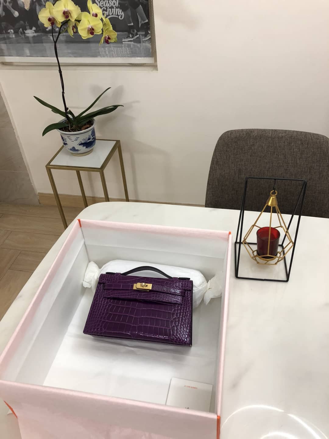 Best Replica Hermes Kelly Dupe 22CM Crocodile Shiny Replica Bag - Colareps