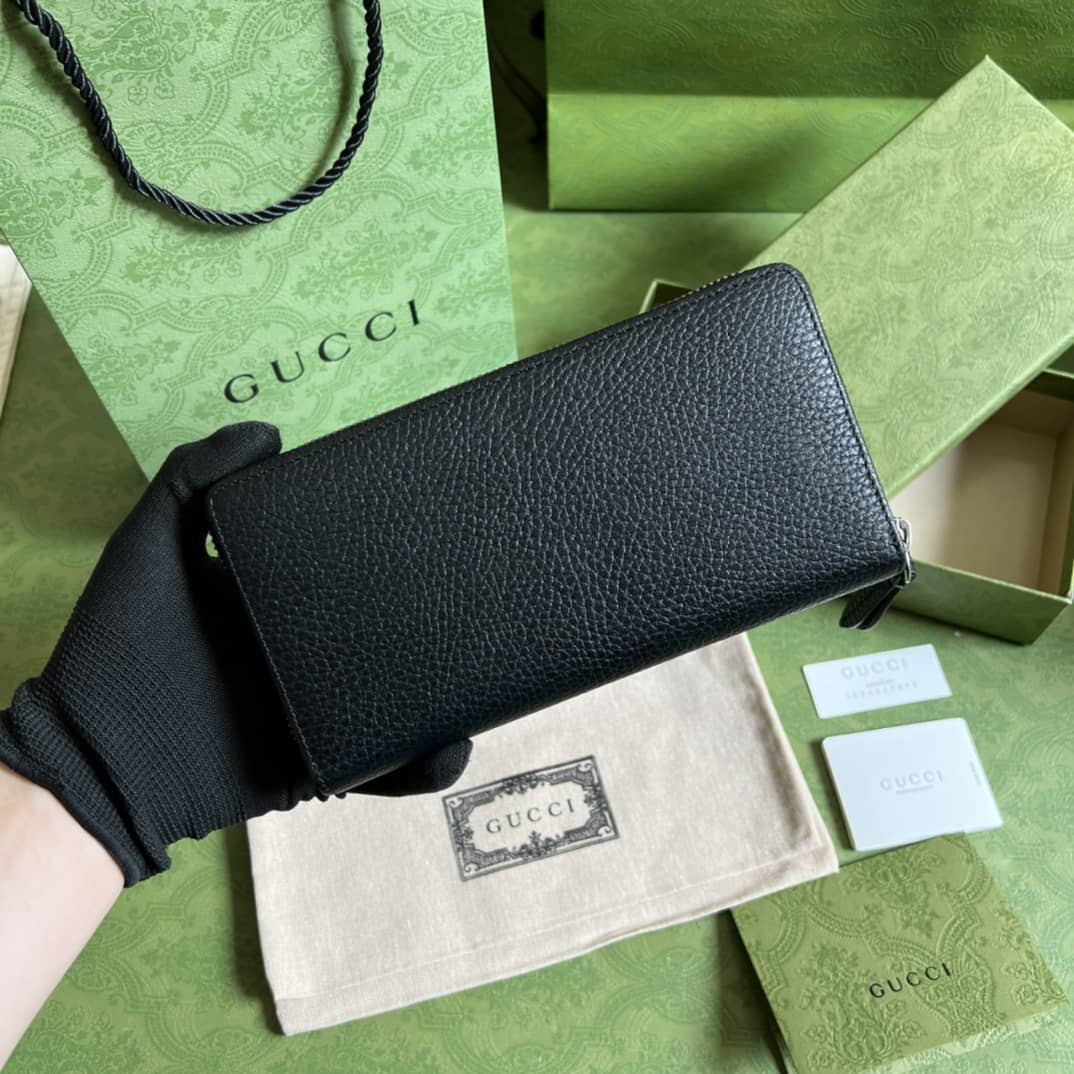 Best Replica Gucci GG Marmont Leather Zip Long Wallet Replica 456117 - Colareps