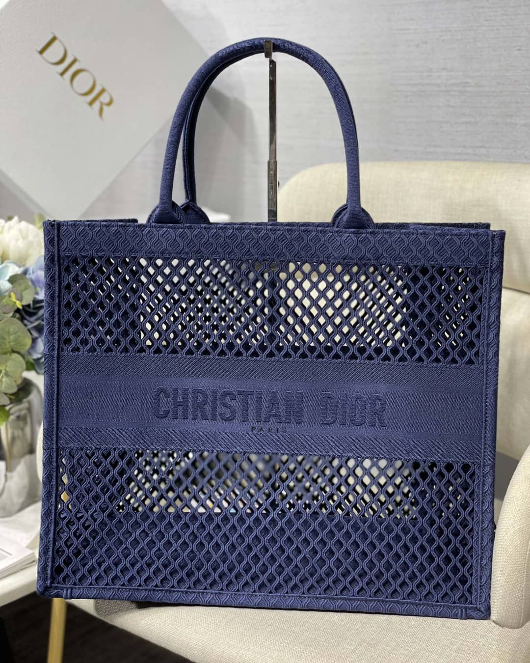 Best Replica Christian Dior Mesh Book Tote Bag - Colareps