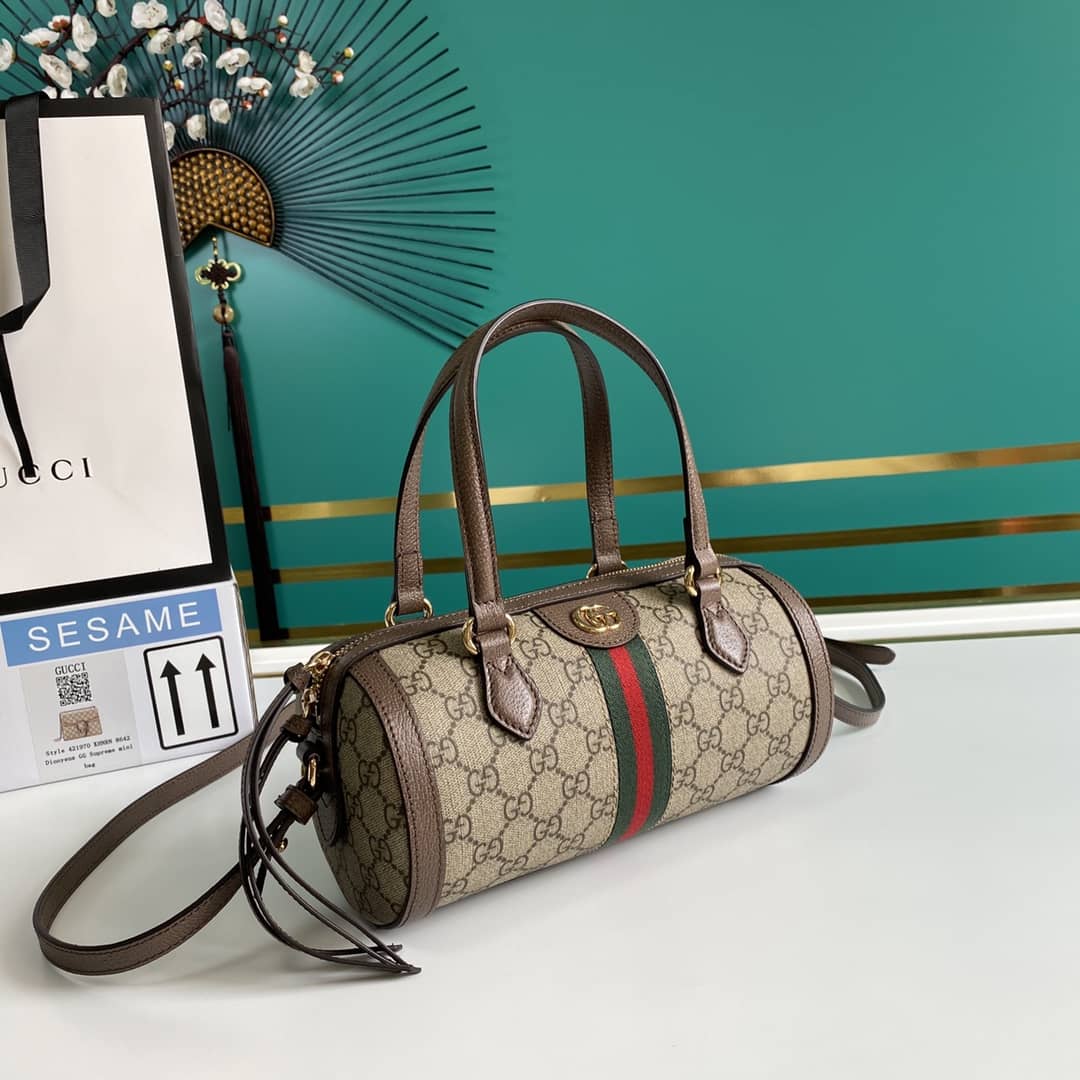 Best Replica Gucci Ophidia GG Small Boston Bag Replica 602577 - Colareps