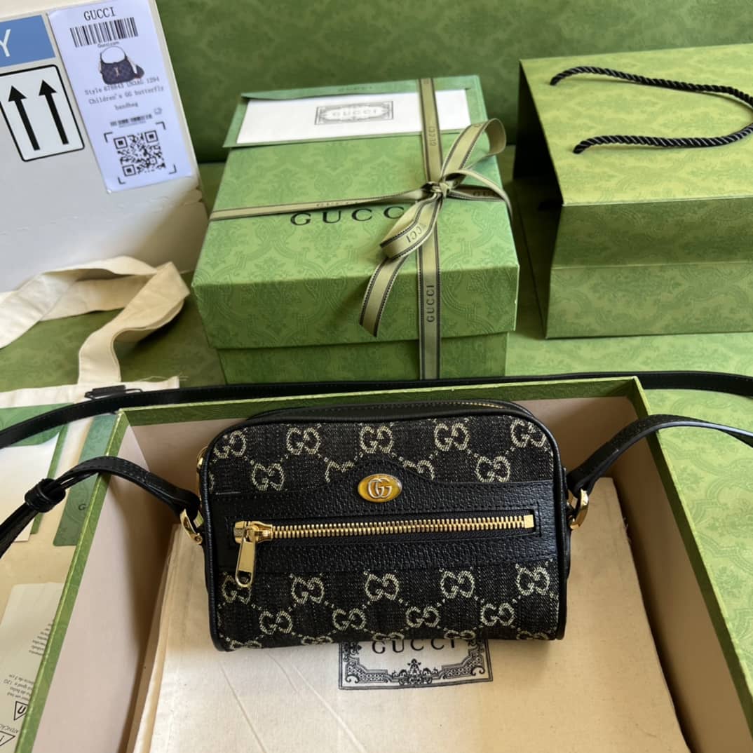 Best Replica Gucci Ophidia GG Supreme Mini 517350 Replica Crossbody Bag - Colareps