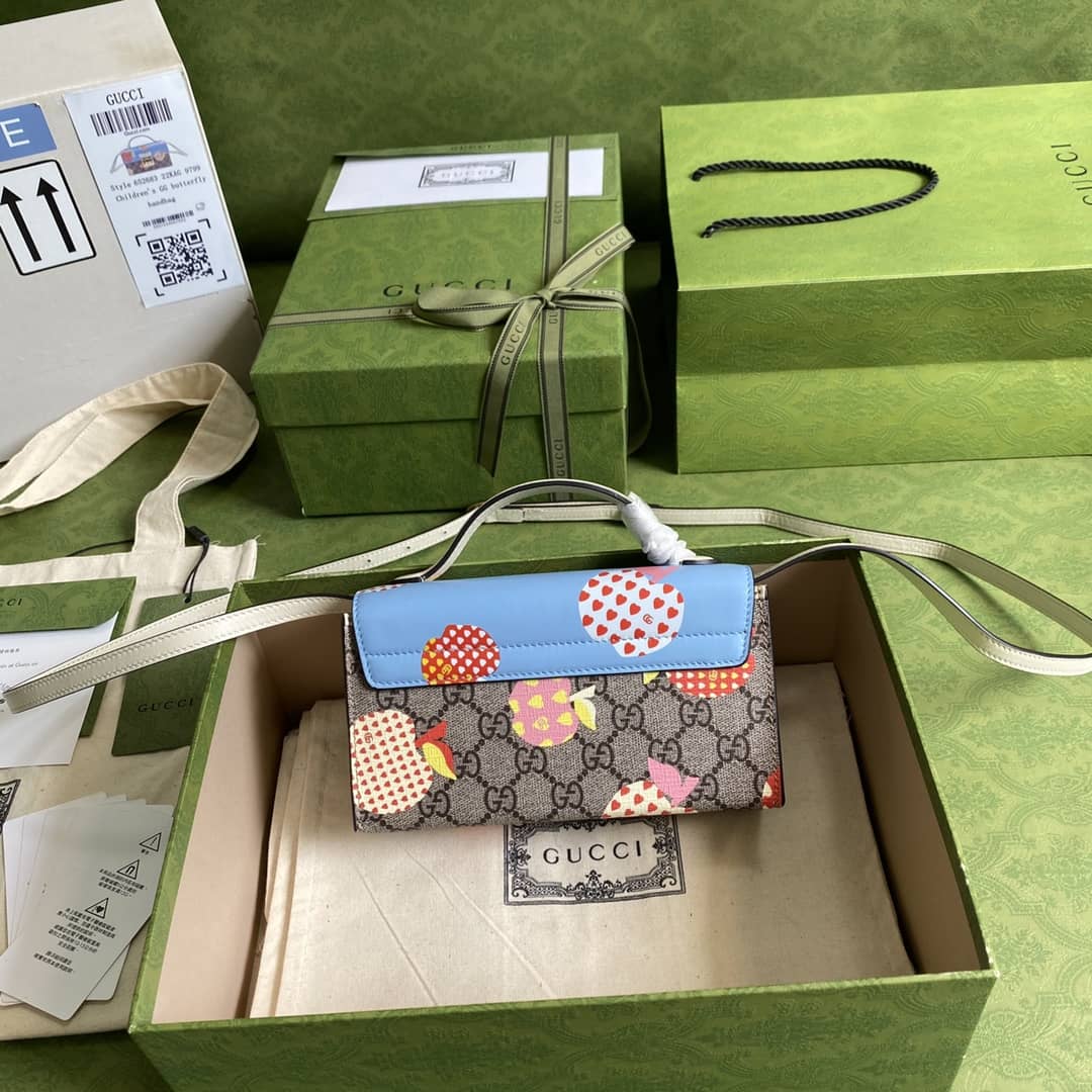 Best Replica Gucci Padlock GG Supreme Canvas Top Handle Mini Bag Replica 652683 - Colareps