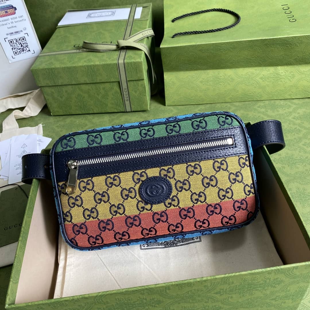 Best Replica Gucci GG Multicolor Belt Bag Replica 658657 - Colareps