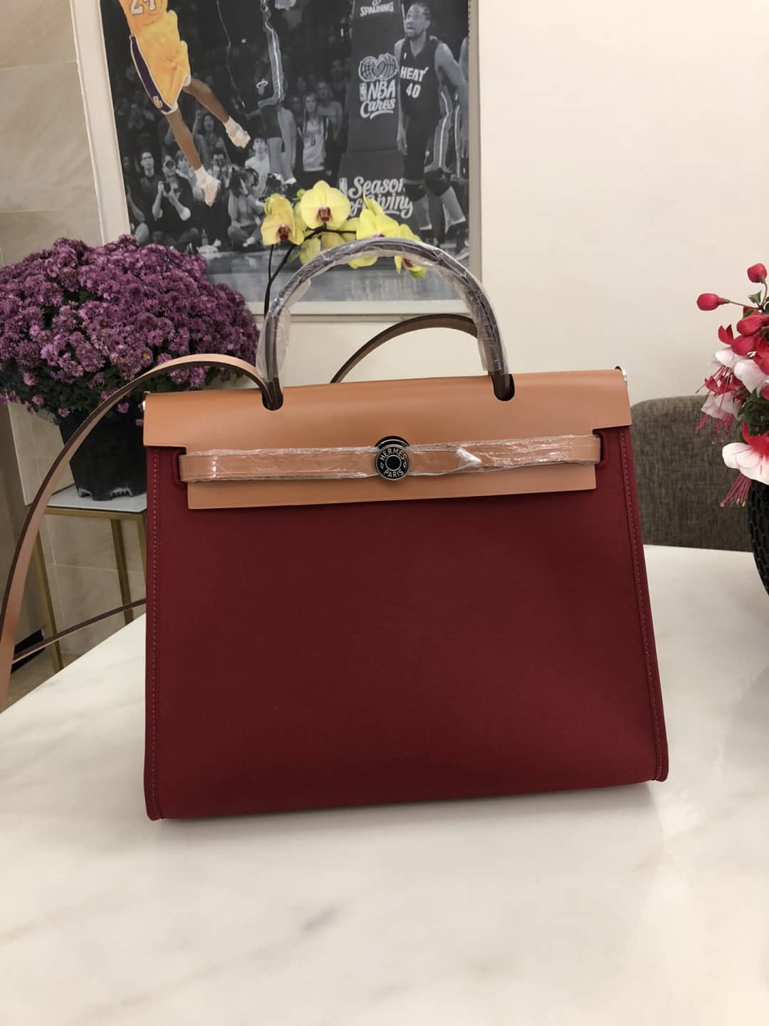 Best Replica Hermes Bag Replica 31 Canvas Leather HerBag - Colareps