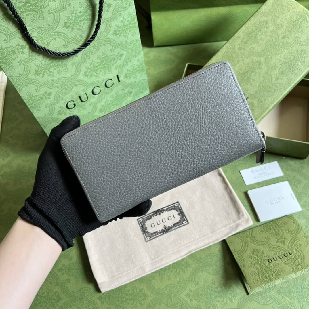 Best Replica Gucci GG Marmont Leather Zip Long Wallet Replica 456117 - Colareps