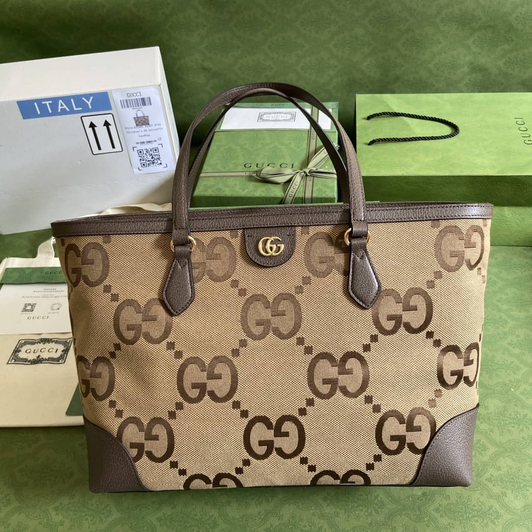 Best Replica Gucci Ophidia Jumbo GG Canvas Medium Tote Bag 631685 Replica - Colareps