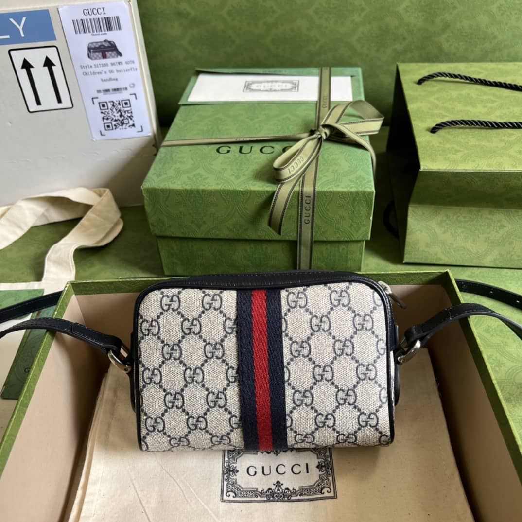 Best Replica Gucci Ophidia GG Supreme Mini 517350 Replica Crossbody Bag - Colareps