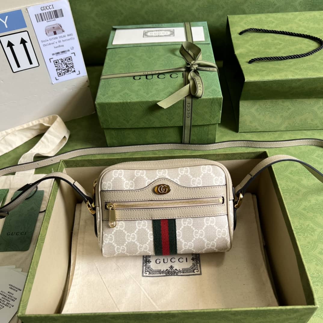 Best Replica Gucci Ophidia GG Supreme Mini 517350 Replica Crossbody Bag - Colareps