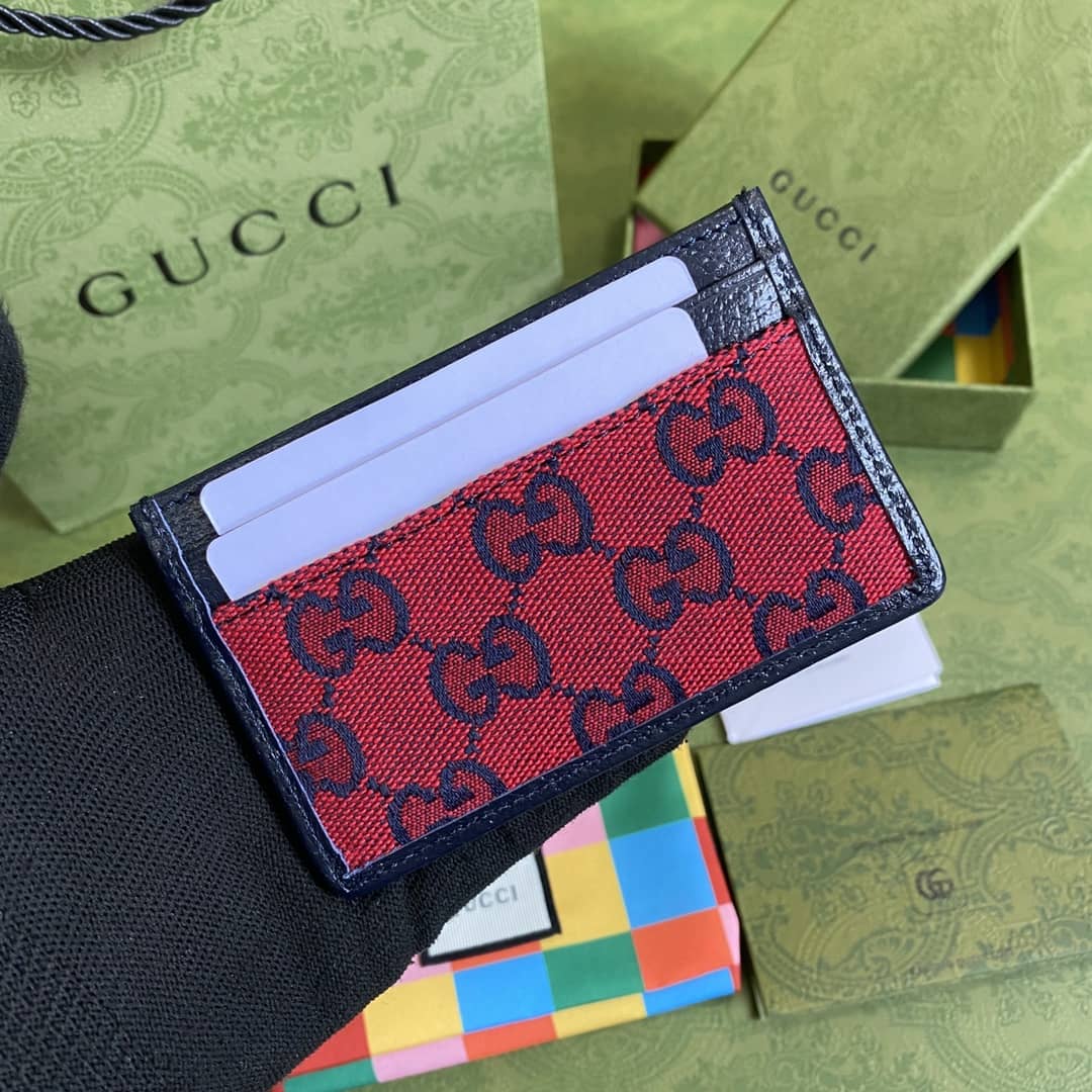 Best Replica Gucci Multicolor Card Case Replica 661101 - Colareps