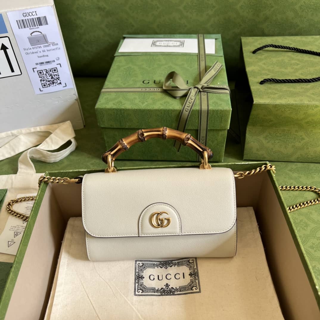 Best Replica Gucci GG Small Top Handle Tote Bag With Bamboo 675794 Replica - Colareps