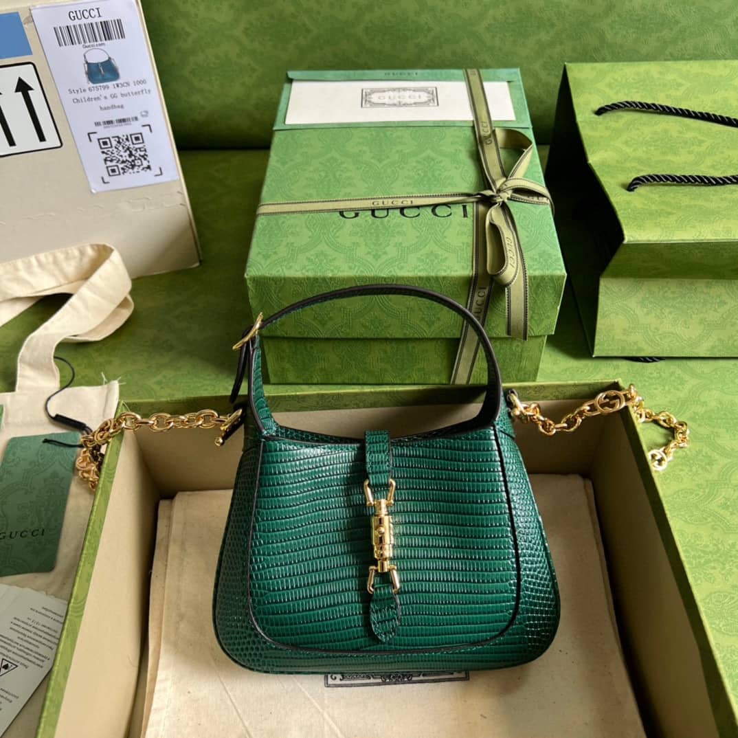 Best Replica Gucci Jackie 1961 Mini Shoulder Bag Green 675799 Replica - Colareps
