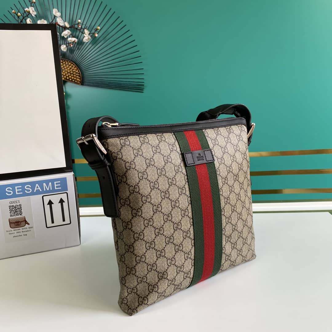 Best Replica Gucci GG Supreme Web Slim Crossbody Bag Replica 387111 - Colareps