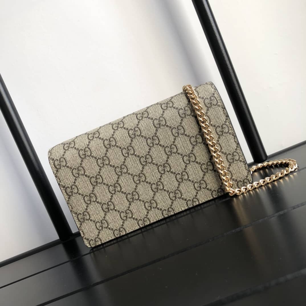 Best Replica Gucci Valentine Day Chain Card Case Wallet Replica 648948 - Colareps