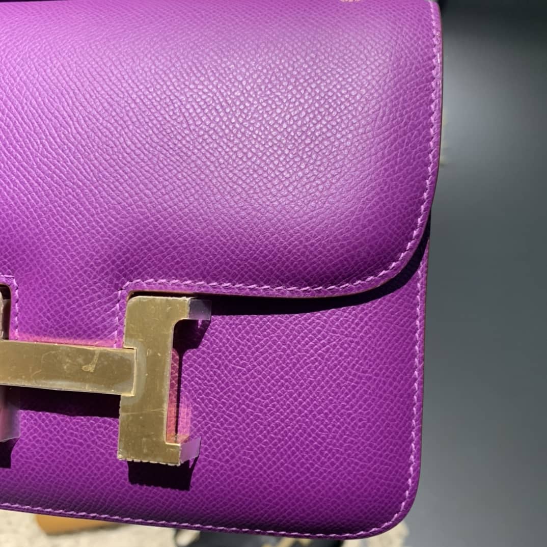 Best Replica Hermes Replica Constance Bag 18CM Epsom Leather - Colareps